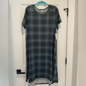 LulaRoe NWT 3x Plaid Carly Dress